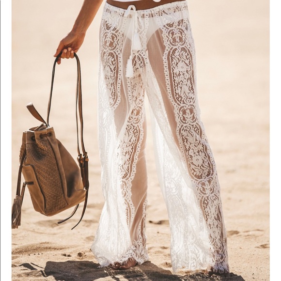 FREJA Boho Lace Beach Pants - Picture 3 of 8